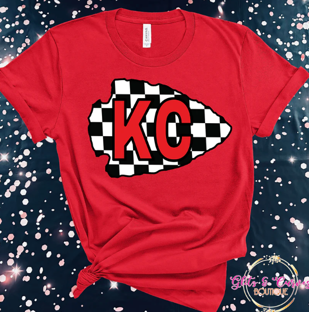 KC Checkered Arrowhead--Digital Download