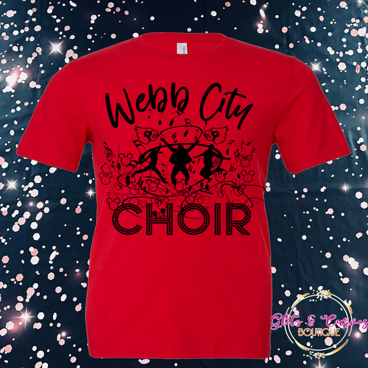 Red Choir Disney Shirt